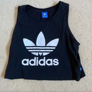 Adidas cropped tank top